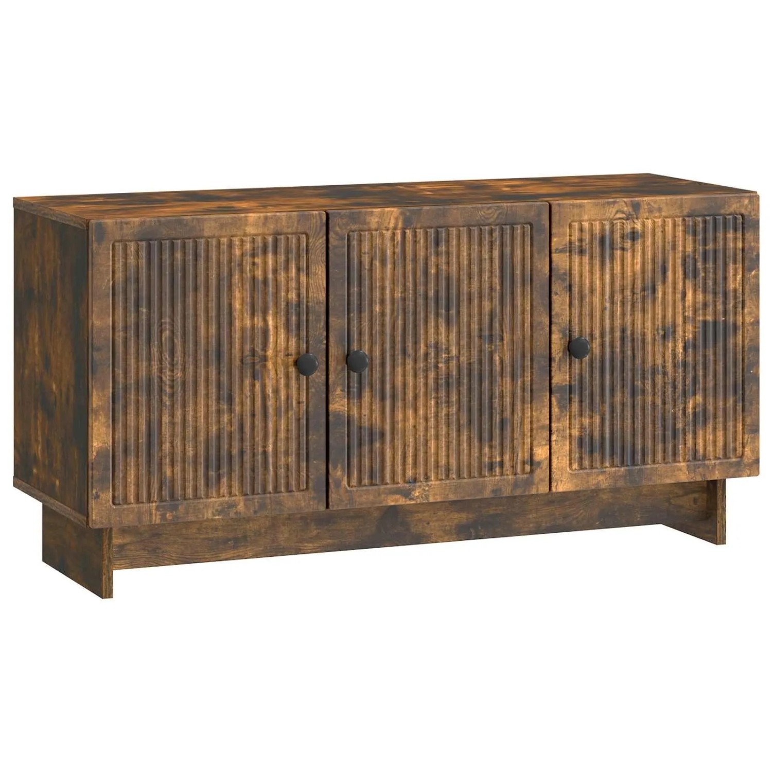 vidaXL TV-Schränk Geräucherte Eiche 99 x 34,5 x 50 cm Holzwerkstoff 894030