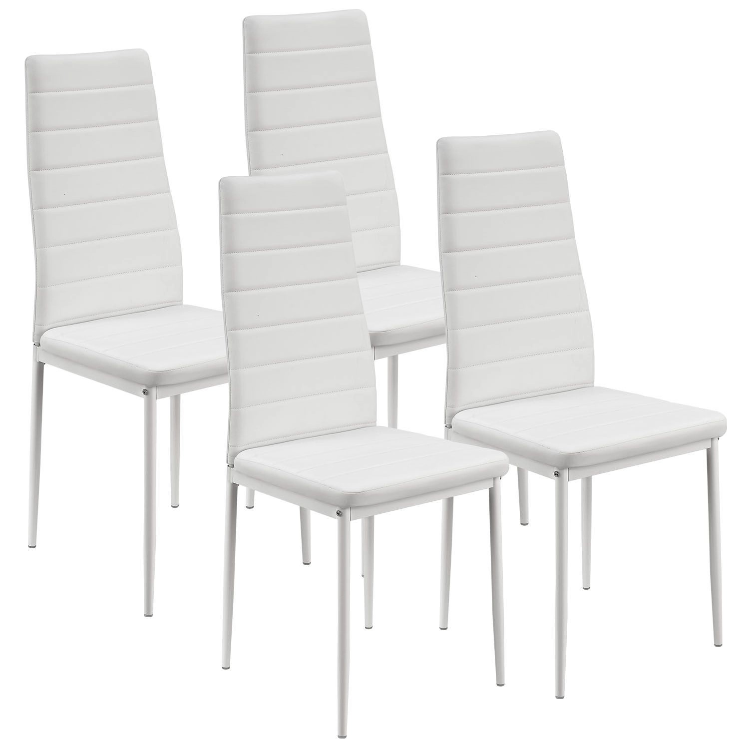 Juskys Esszimmerstuhl Loja 4er Set Weiß günstig online kaufen