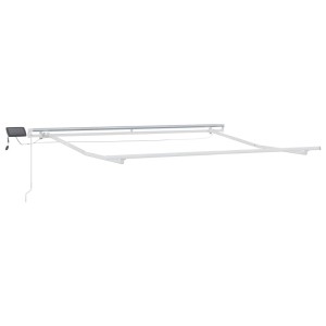 vidaXL Ausziehbare Markise Sand 400 x 300 cm Stoff und Aluminium 3426028