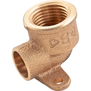 Löt-Wandscheibe, 36 mm, aus Rotguss für Wasser- und Heizungsinstallationen.