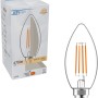 E14 LED Leuchtmittel in Kerzenform, 4,5W, warmweiß, klar.