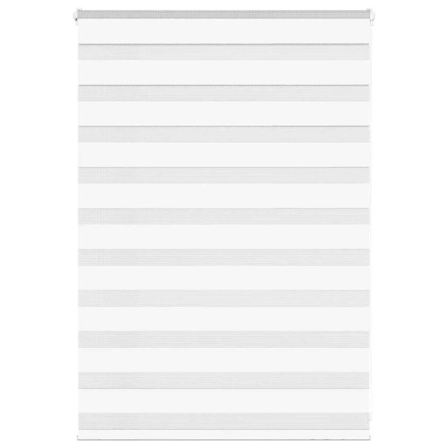 vidaXL Doppelrollo Weiß 110x100 cm Stoffbreite 105,9 cm Polyester 4014731