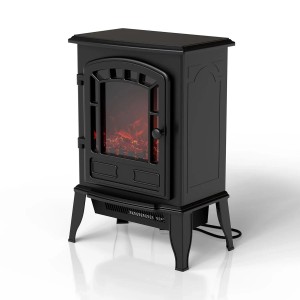 Juskys Elektrokamin 2000W Schwarz