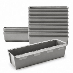 BigDean 12er Set Paletten Blumenkästen Einsatz mit Hängesystem zum Einhängen 37cm Grau Pflanzkasten für Europalette Balkonkasten Blumentopf