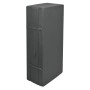 Zusammengeklappte Beautissu Comfort Klappmatratze, 195x120x7cm, anthrazit, mit Tragegriff.
