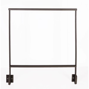 Dieda Geländer Linus Vario, 100x100 cm, Anthrazit, zur seitlichen Montage. Aluminiumrahmen mit Stützen.