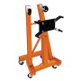 Monstershop T-Mech Motorständer, 900kg, orange, drehbar, mit Rollen für Autozubehör.