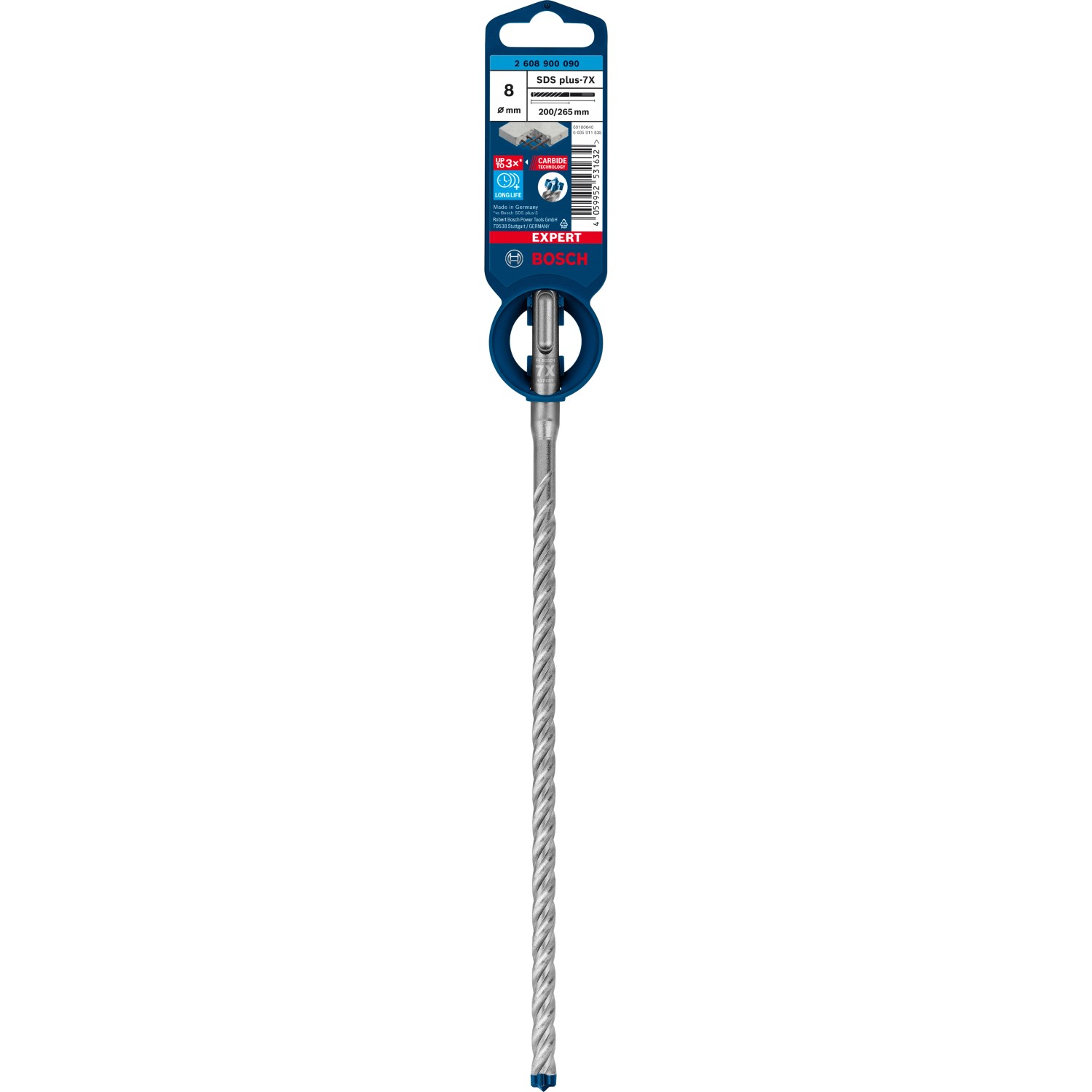 Bosch SDS plus-7X Hammerbohrer Expert Ø 8 mm x 265 mm günstig online kaufen