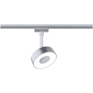 Paulmann Urail LED Schienenspot Circle, chrom matt, 5W, 4000K, neutralweißes Licht.