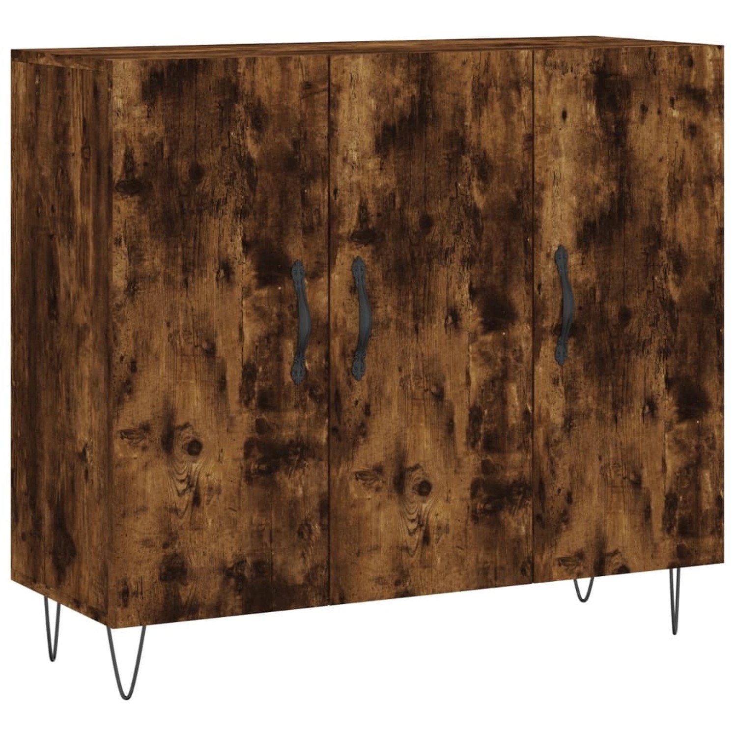 vidaXL Sideboard Räuchereiche 90x34x80 cm Holzwerkstoff 828105 günstig online kaufen
