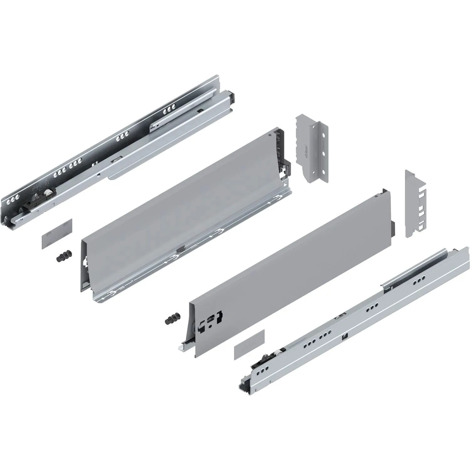 Blum Tandembox antaro K Vollauszug Blumotion 500 mm 65 kg Grau 1 Paar