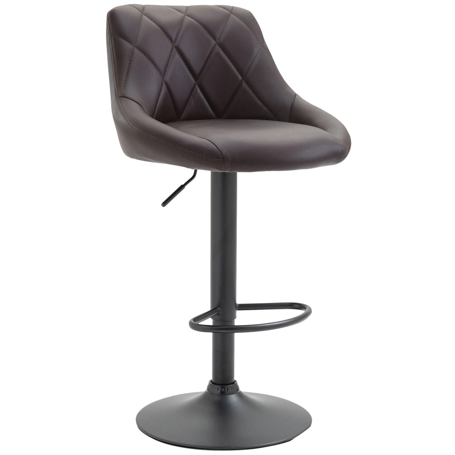 CLP Barhocker Lazio Kunstleder Braun/Schwarz