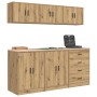 vidaXL Garagenschränke 6 Stk Artisan-Eiche Holzwerkstoff 3328349_4