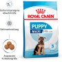 Royal Canin Maxi Puppy Trockenfutter 4kg für Welpen großer Rassen.