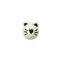 Hunter Katzenspielzeug Rubi Katze, 6 cm, weiß, aus Wolle mit Rassel