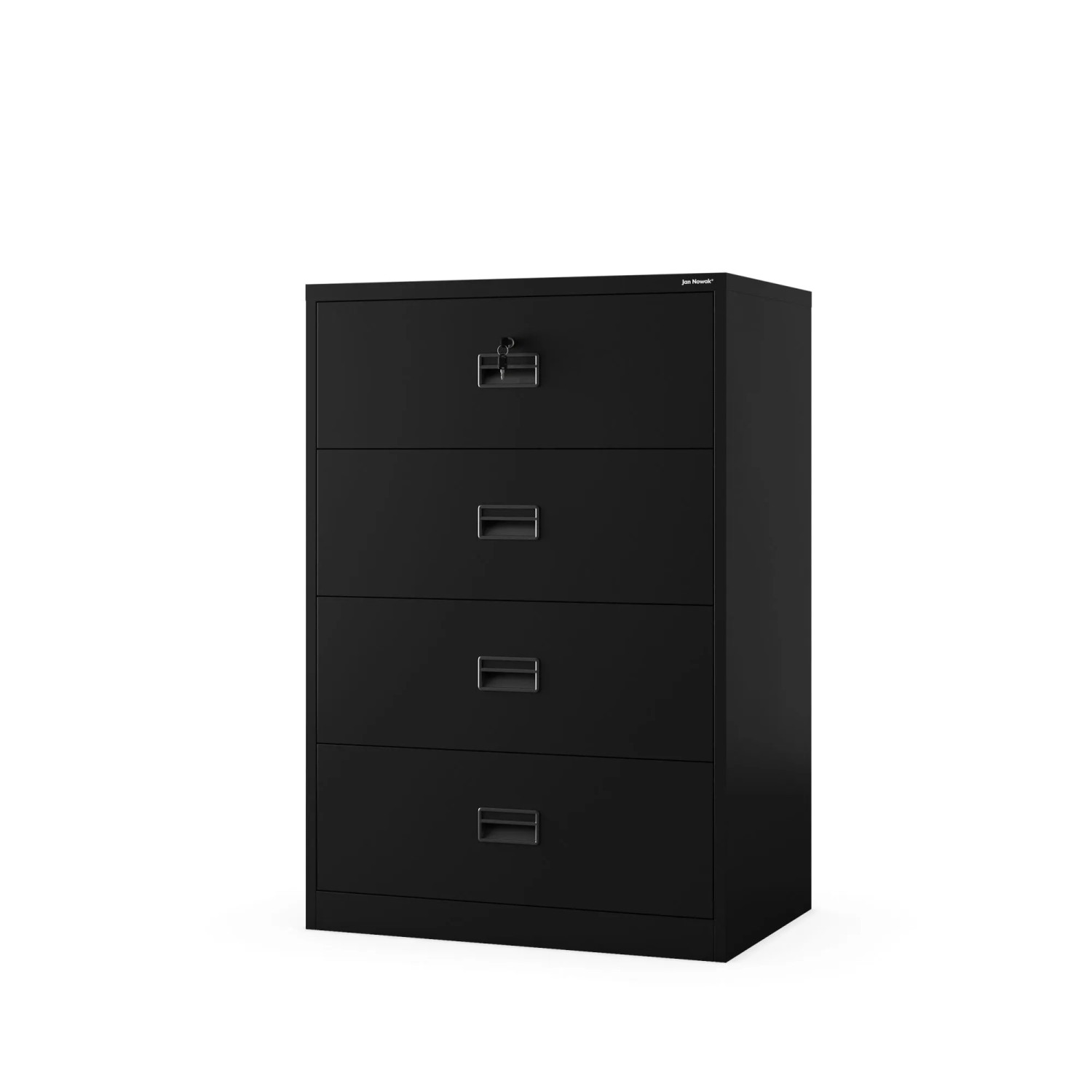 JAN NOWAK Metall-Karteischrank SARA XL V4 132x90x60 cm Schwarz