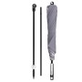 Doppler Marktschirm Expert, Ø 156 cm, Anthrazit, mit Knickfunktion, zerlegt.