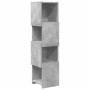 vidaXL Eckschrank, Beton Grau, 4-stufig, Holzwerkstoff, 25,5x25x102cm