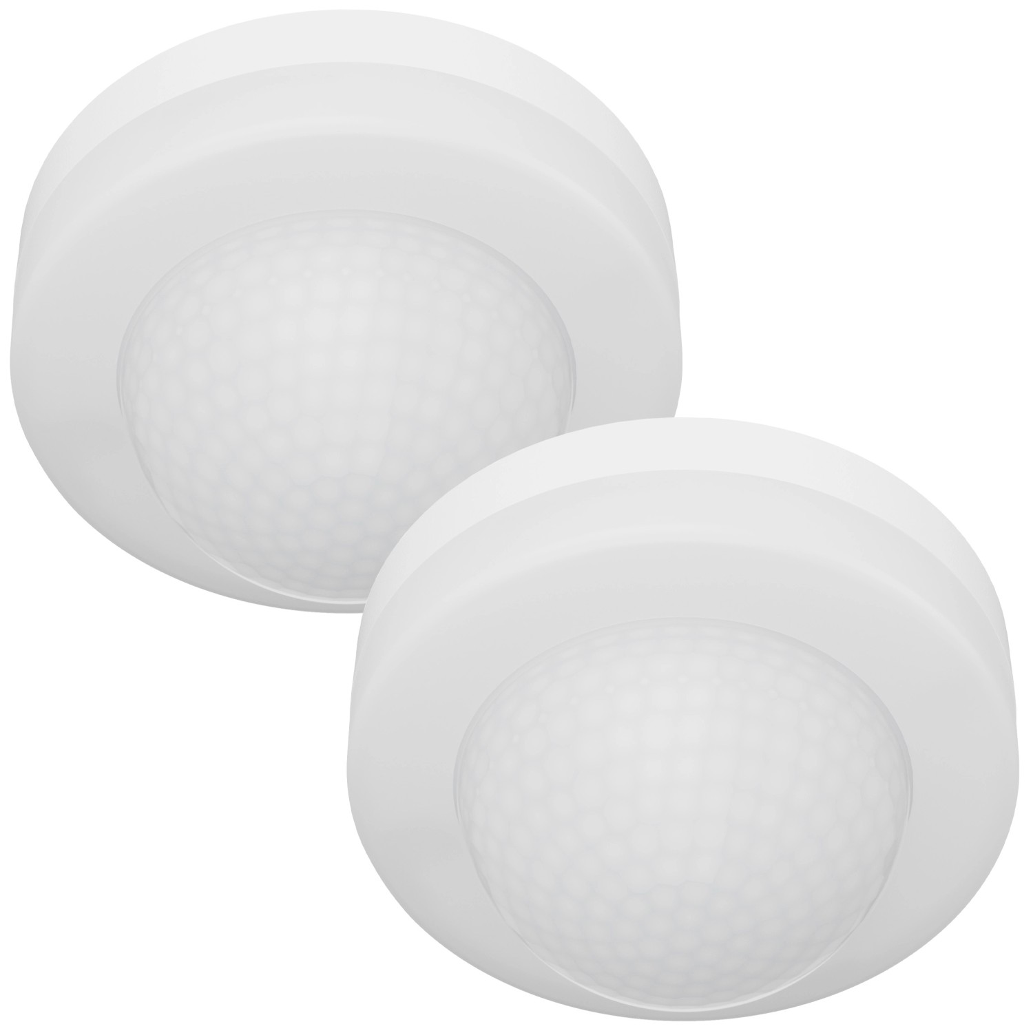 Oktaplex Jim 360 Grad Deckenbewegungsmelder 2er Set PIR-Sensor 10m Aufputz Weiß