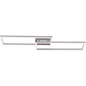 Moderne, App-steuerbare LED-Deckenleuchte Lolasmart-Maxi aus Stahl, 110,5x26cm, für smarte Beleuchtung.