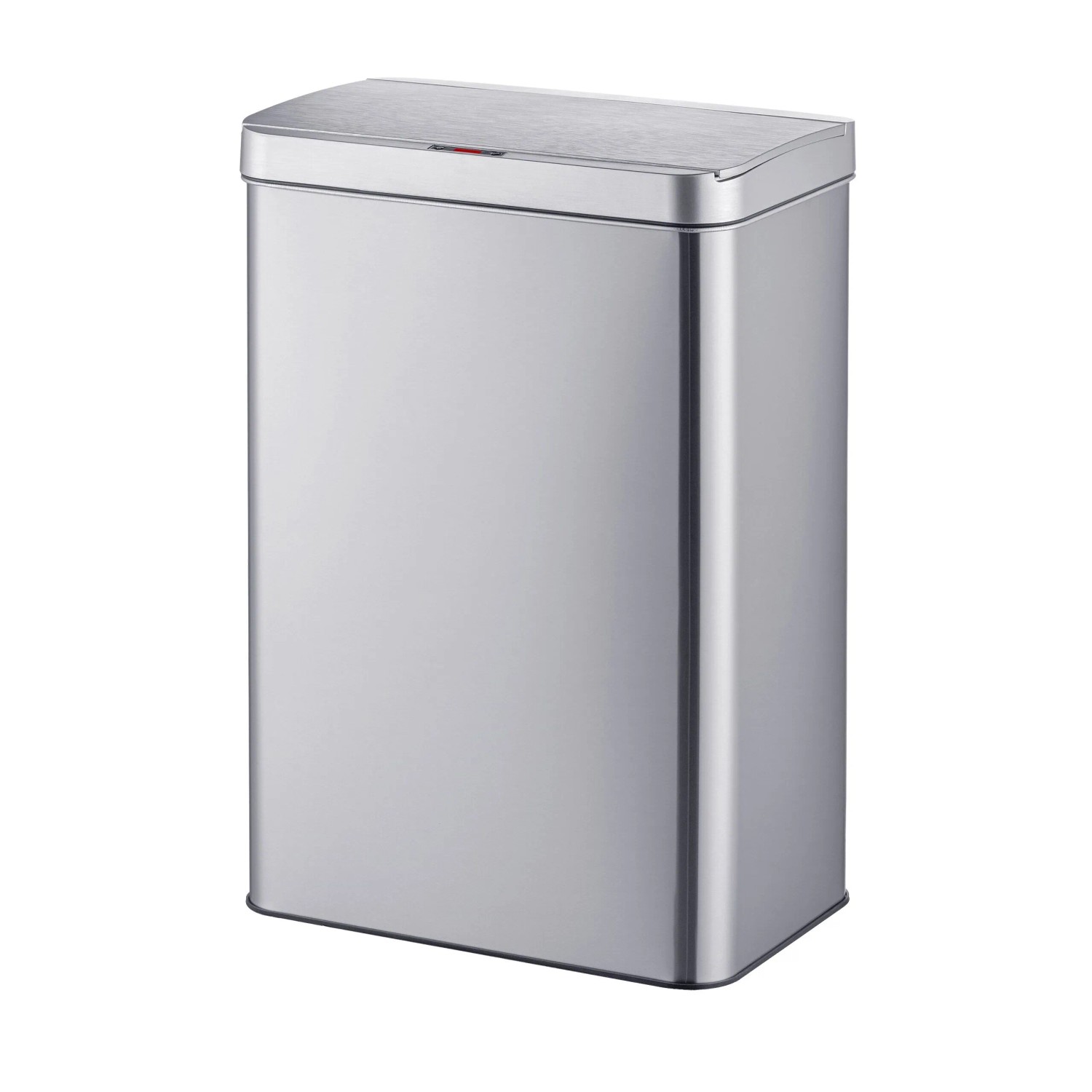 Relaxdays Mülleimer Edelstahl Silber Mit Sensor 50,