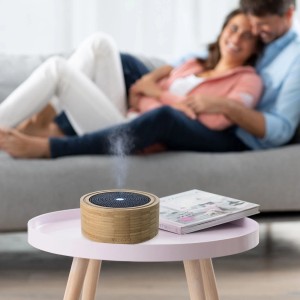 medisana AD 625 Aroma Diffuser aus Bambus Raumerfrischer mit LED Farbwechsel