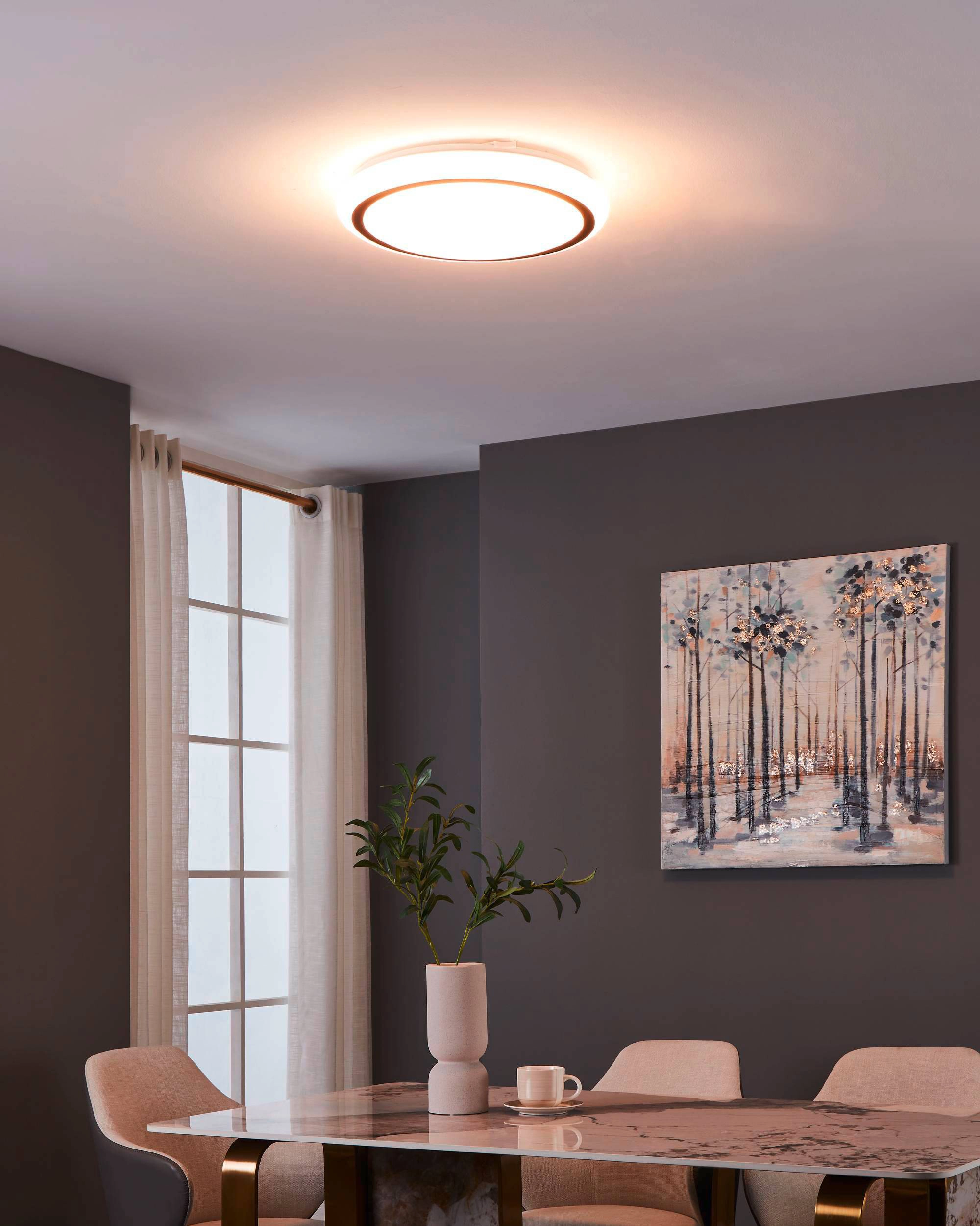 Eglo LED Wand und Deckenleuchte Capasso Weiß-Schwarz 14,6 W kaufen bei OBI