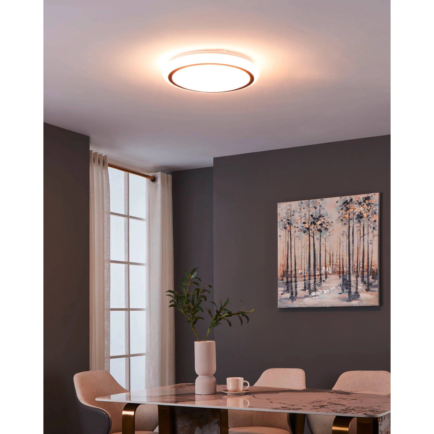 Eglo LED Wand OBI Capasso kaufen 14,6 Deckenleuchte und Weiß-Schwarz W bei