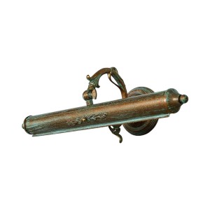 Antike Lindby Wandleuchte Kalea in Bronze, 2-flammig für Innenräume.