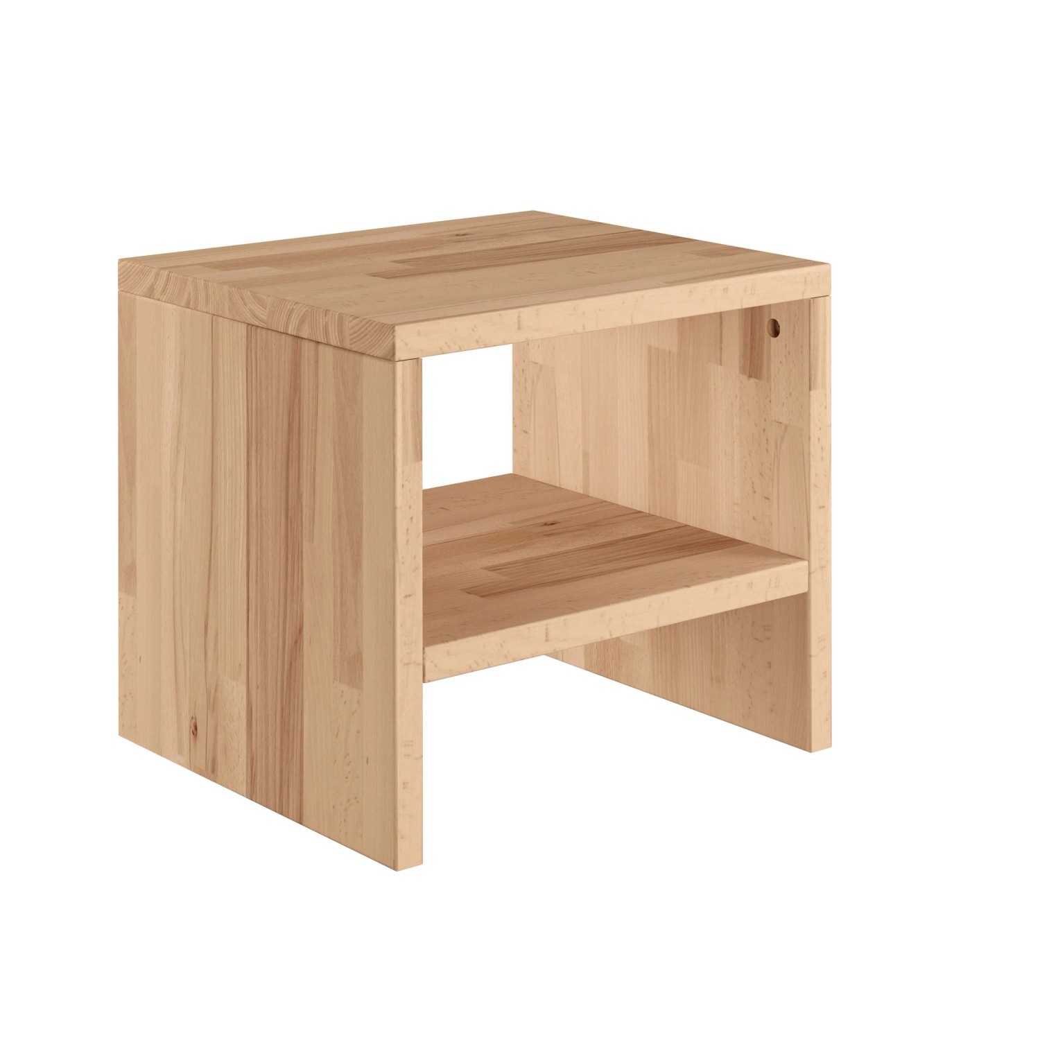 Erst-Holz Nachttisch Buche Massivholz Geölt Nachtkästchen Beistelltisch