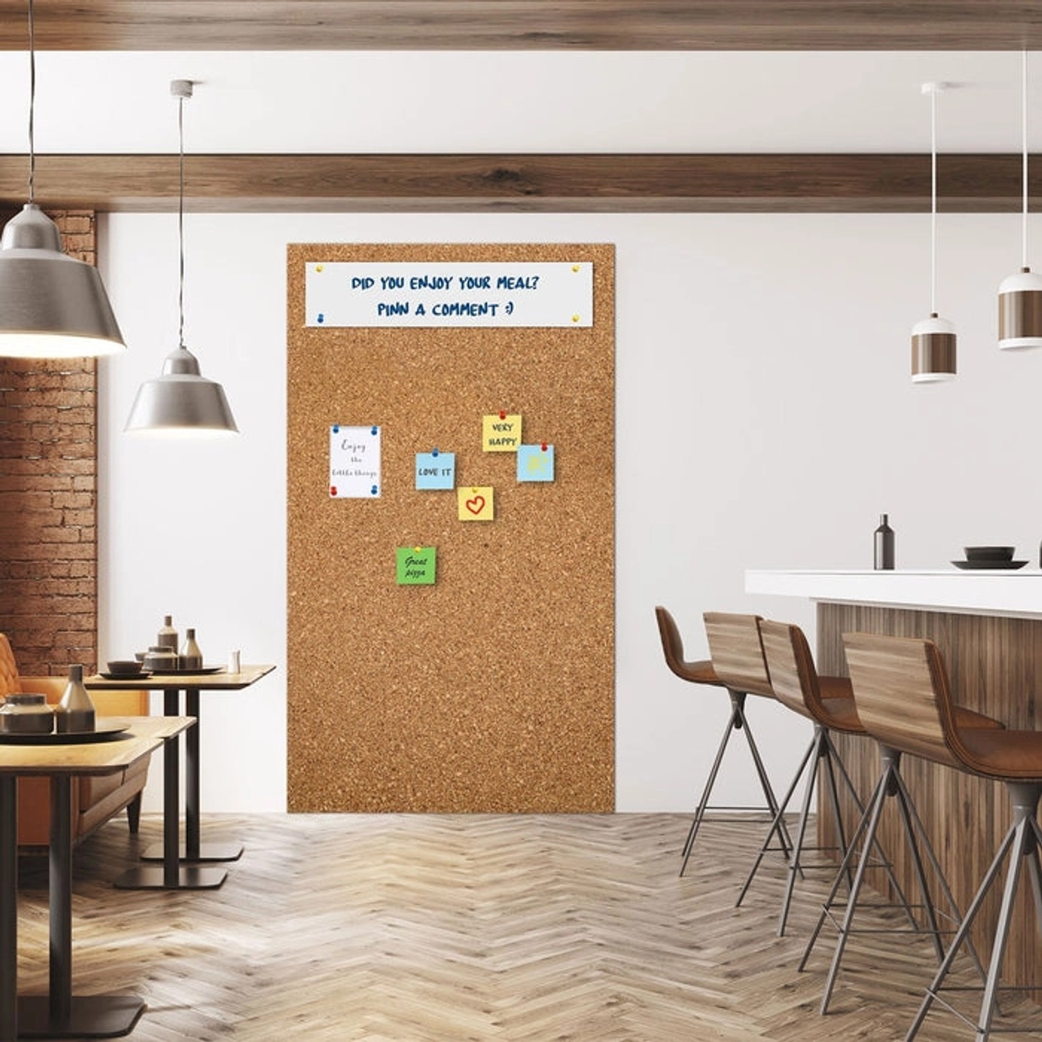 KARAT Rollenkorkplatte 100x150x0,5cm als Pinnwand oder Bodenbelag im Raum.