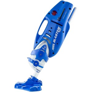Blauer Pool Blaster Max Li CG Akku Poolsauger für die Poolreinigung.