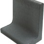 Diephaus L-Stein, unbewehrt, anthrazit, 60x50x40x7 cm. Beton L-Element zur Gartengestaltung.