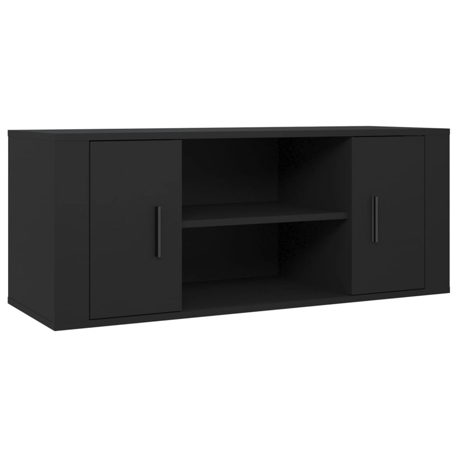 vidaXL TV-Schrank Schwarz 100x35x40 cm Holzwerkstoff 823092 günstig online kaufen