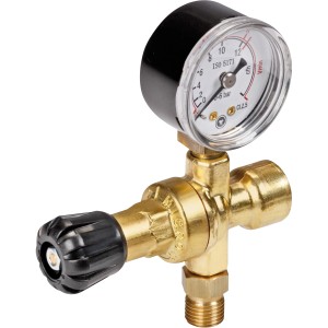 Rothenberger Druckminderer für Gas-Einwegflaschen mit Manometer, Zubehör für Kompressoren.