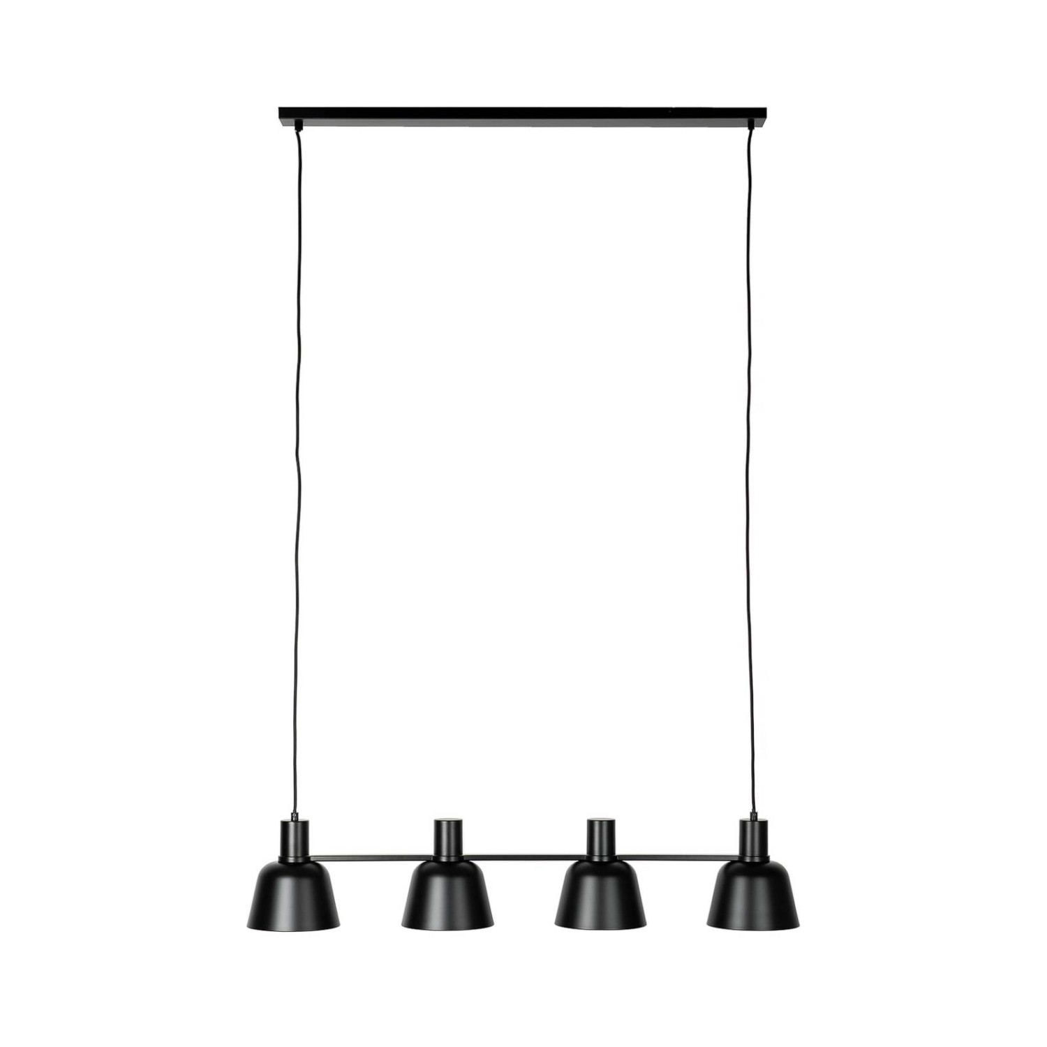 Lucande Pendelleuchte Servan 9639674 Design Modern in Schwarz aus Metall 4- günstig online kaufen