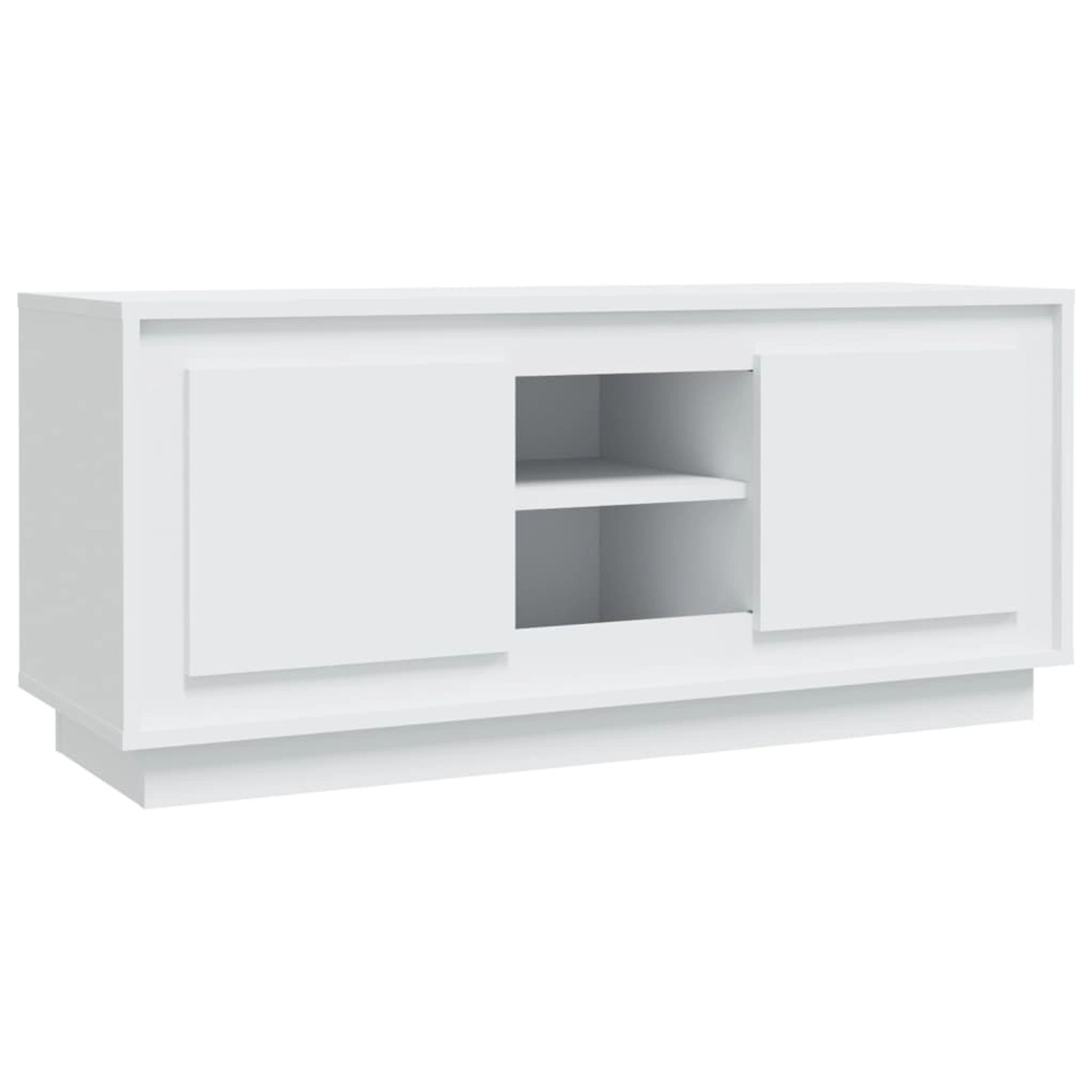 vidaXL TV-Schrank Weiß 102x35x45 cm Holzwerkstoff 819860