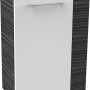 Fackelmann Waschbeckenunterschrank SBC Dark Oak, 44 cm breit, mit weißer Front und Griff.