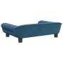 vidaXL Hundebett Blau 70x48x22 cm Samt 172012_5