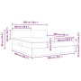 vidaXL Bett mit LED-Lichtleisten Dunkelblau 200 x 200 cm Samt 3371607_19