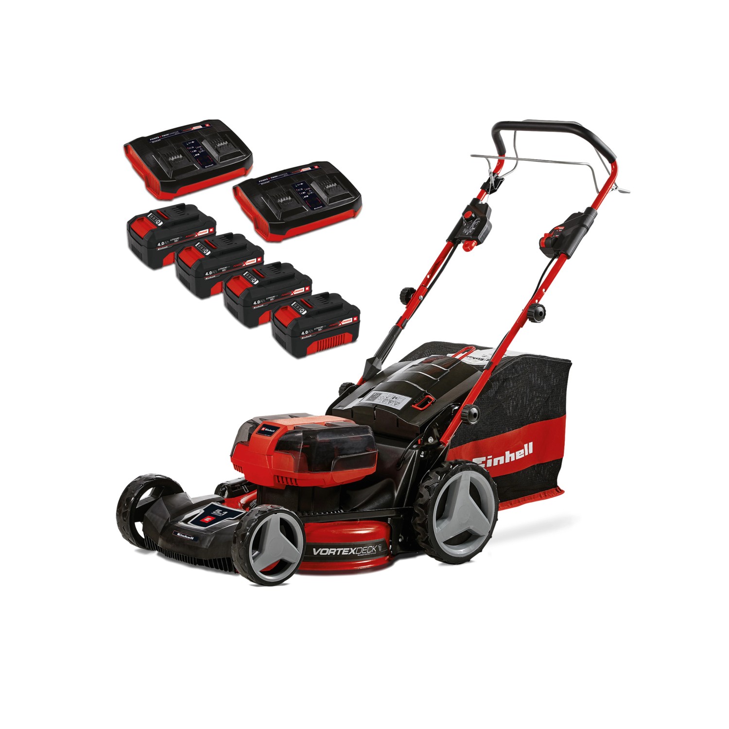 Einhell Professional Akku-Rasenmäher GP-CM 36/47 S HW Li inkl. 4x4,0 Ah Akkus