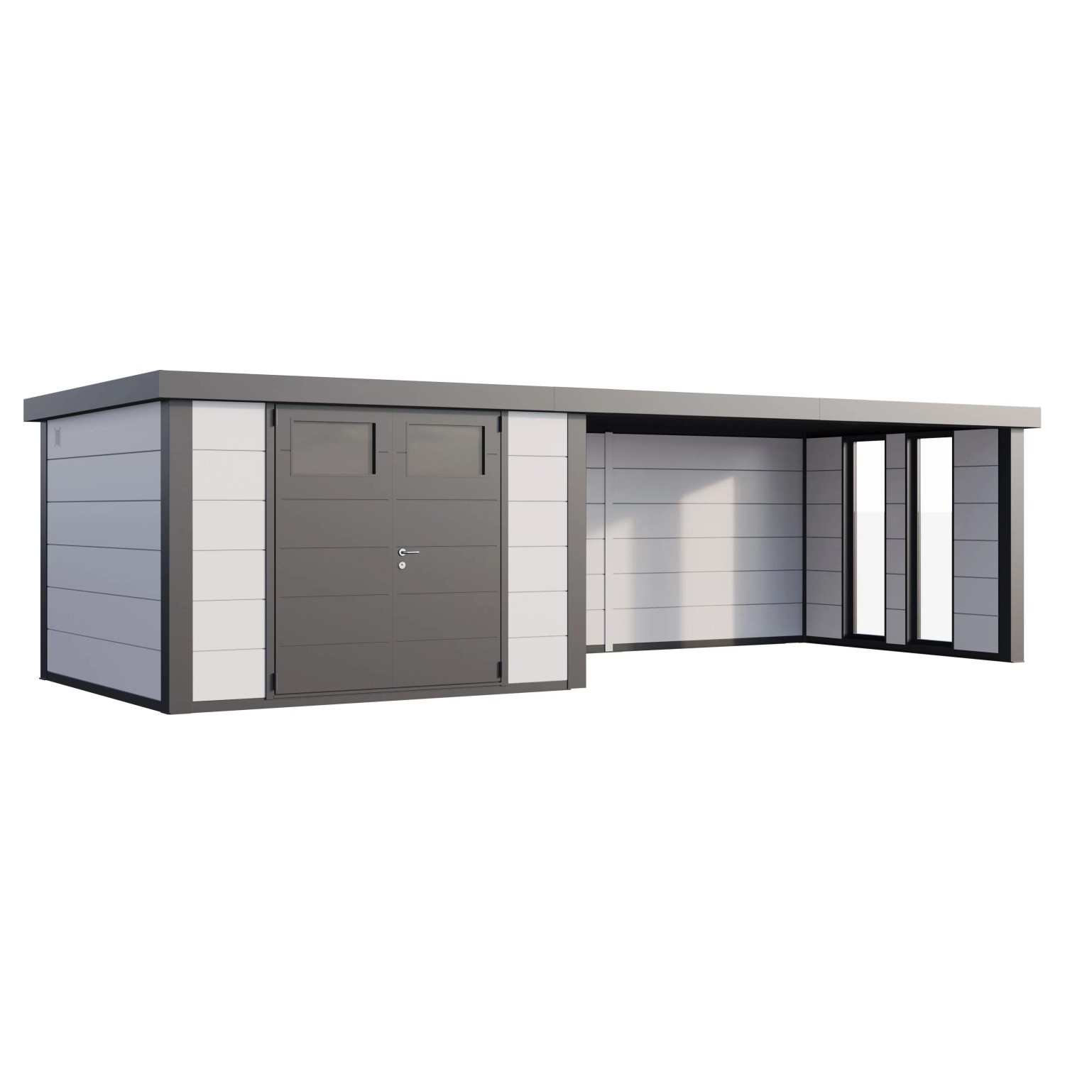 Gerätehaus Classico 3330 mit Lounge XL Rechts m. Fenster 792 cm x 298 cm We günstig online kaufen