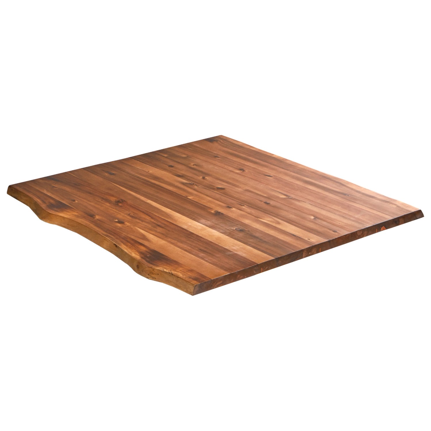 SAM Tischplatte Baumkante Akazie Cognac 80 x 80 cm Esra