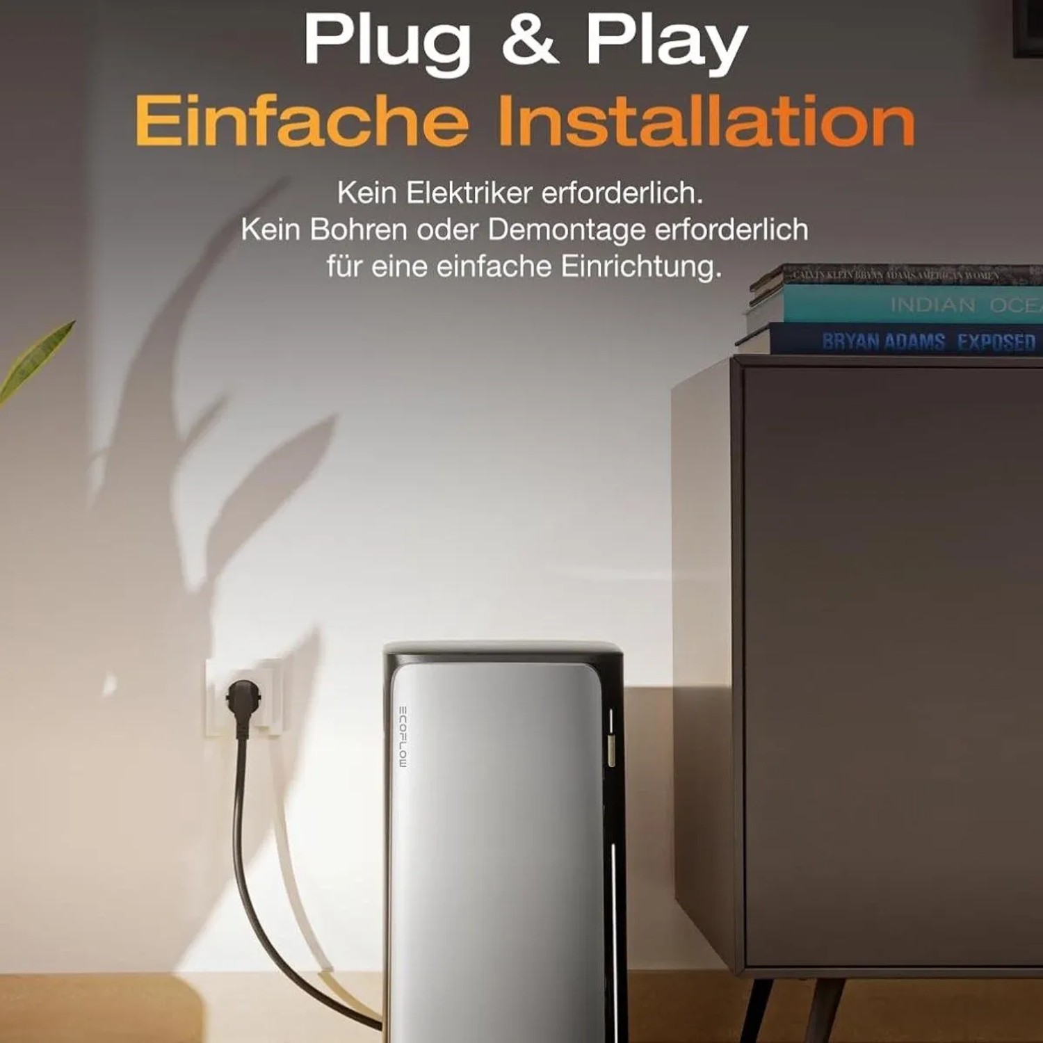 EcoFlow Stream Ultra Speicher für Balkonkraftwerk, 1,92 kWh, Plug & Play Installation.
