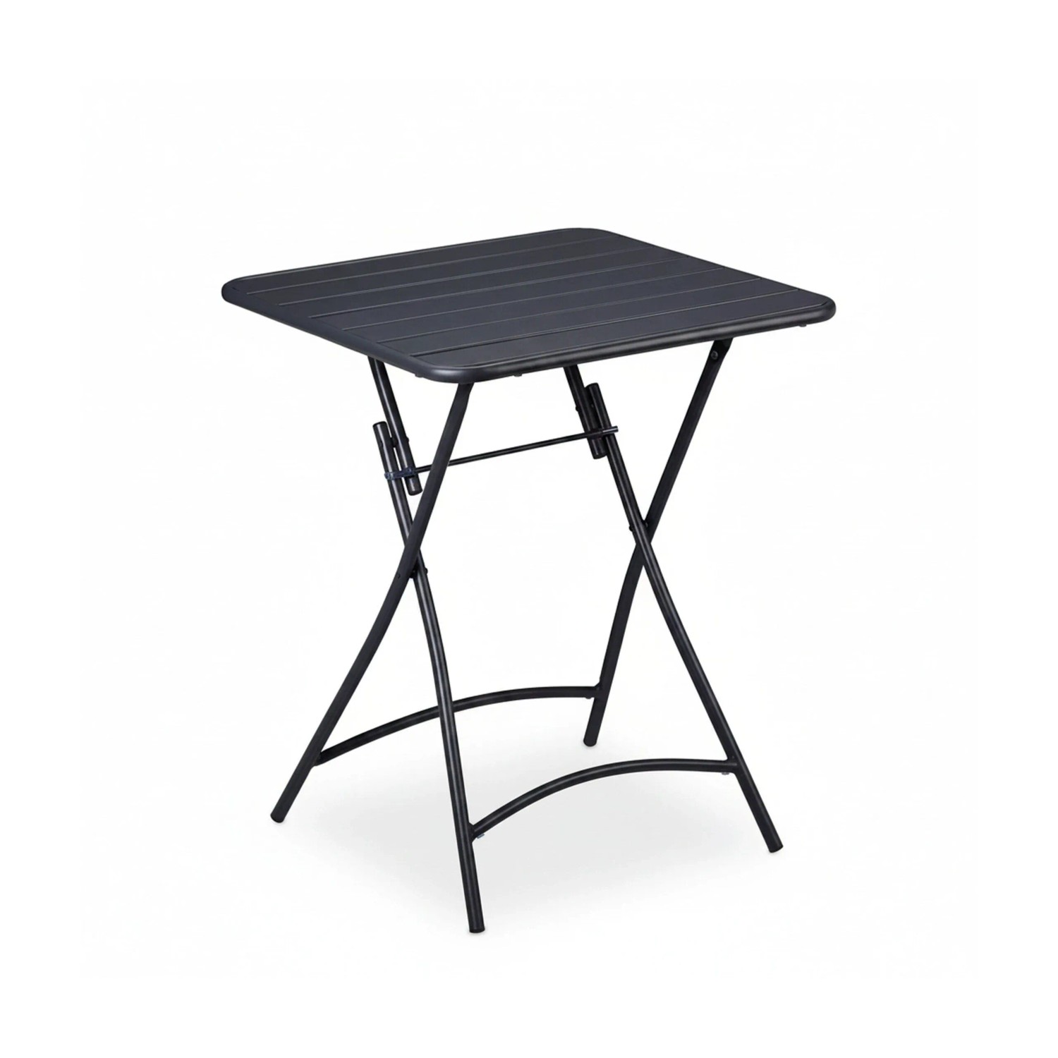 Relaxdays Balkontisch Stahl Anthrazit Klappbar 74 cm x 59 cm x 59 cm 6,4 kg