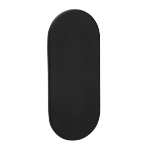 SOTECH Selbstklebende Tür Rosetten Oval Blindrosette Edelstahl Schwarz