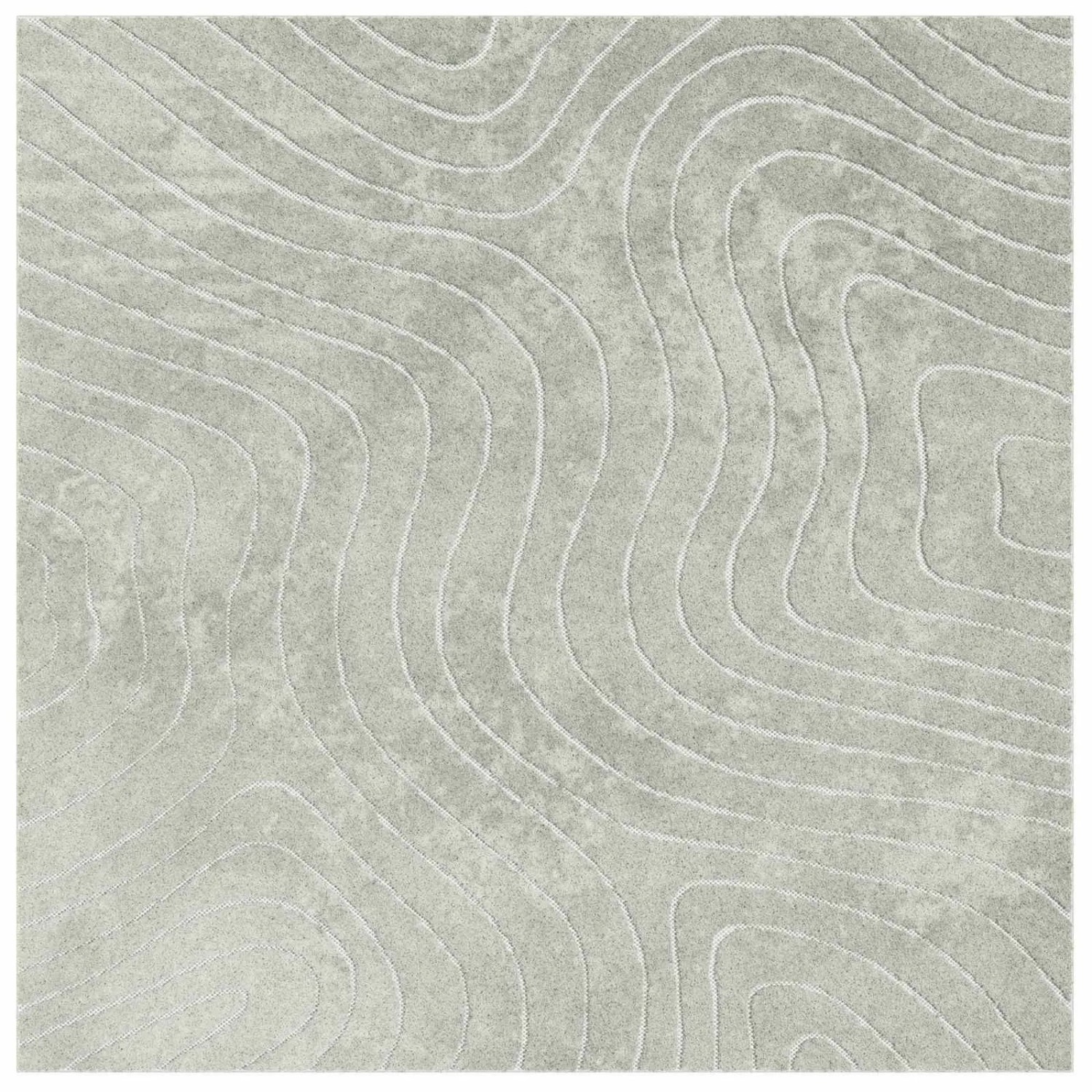 vidaXL Bereichsteppiche PALMERAS Grün 120 x 120 cm Polyester 42022655