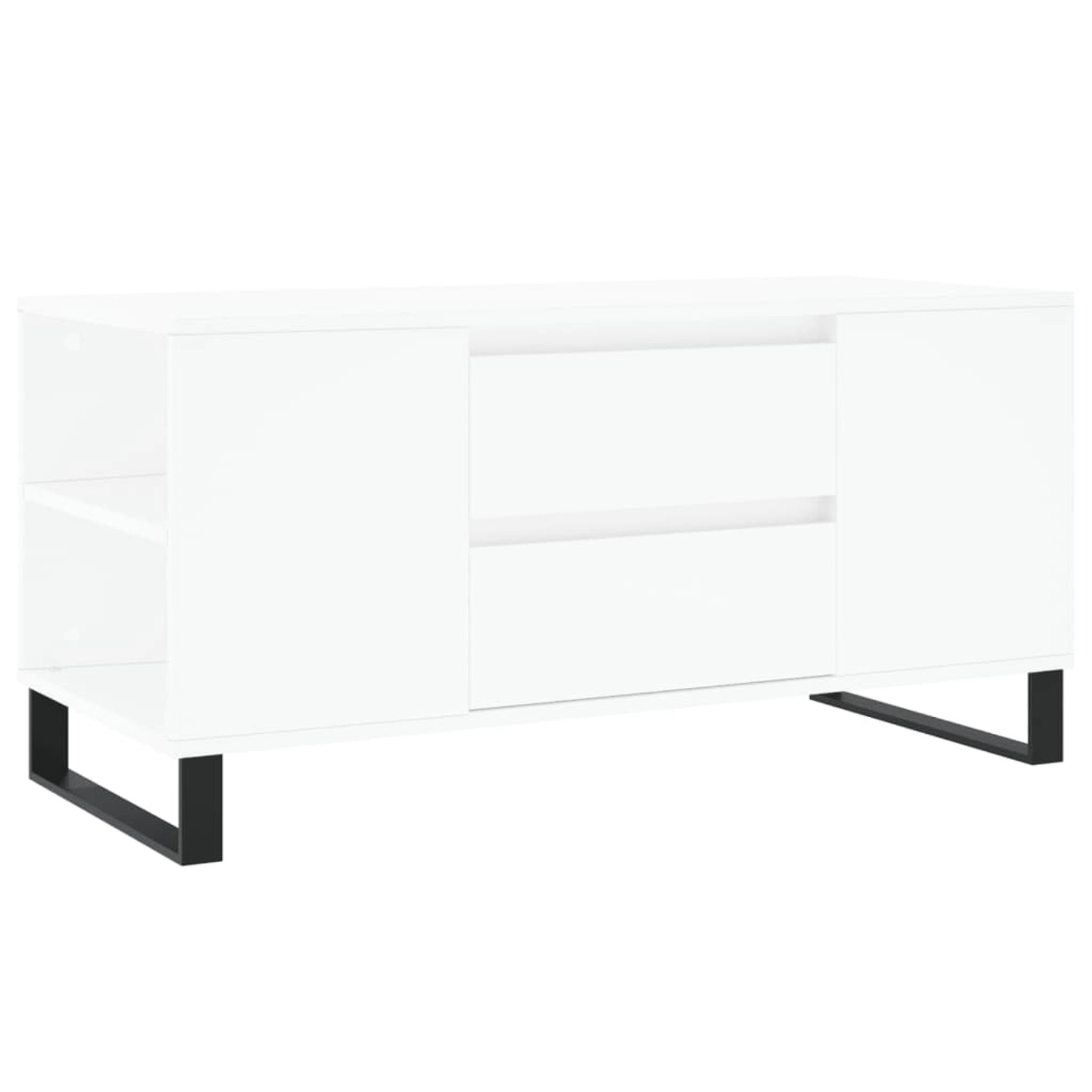 vidaXL Couchtisch Weiß 102x44,5x50 cm Holzwerkstoff 831004 günstig online kaufen