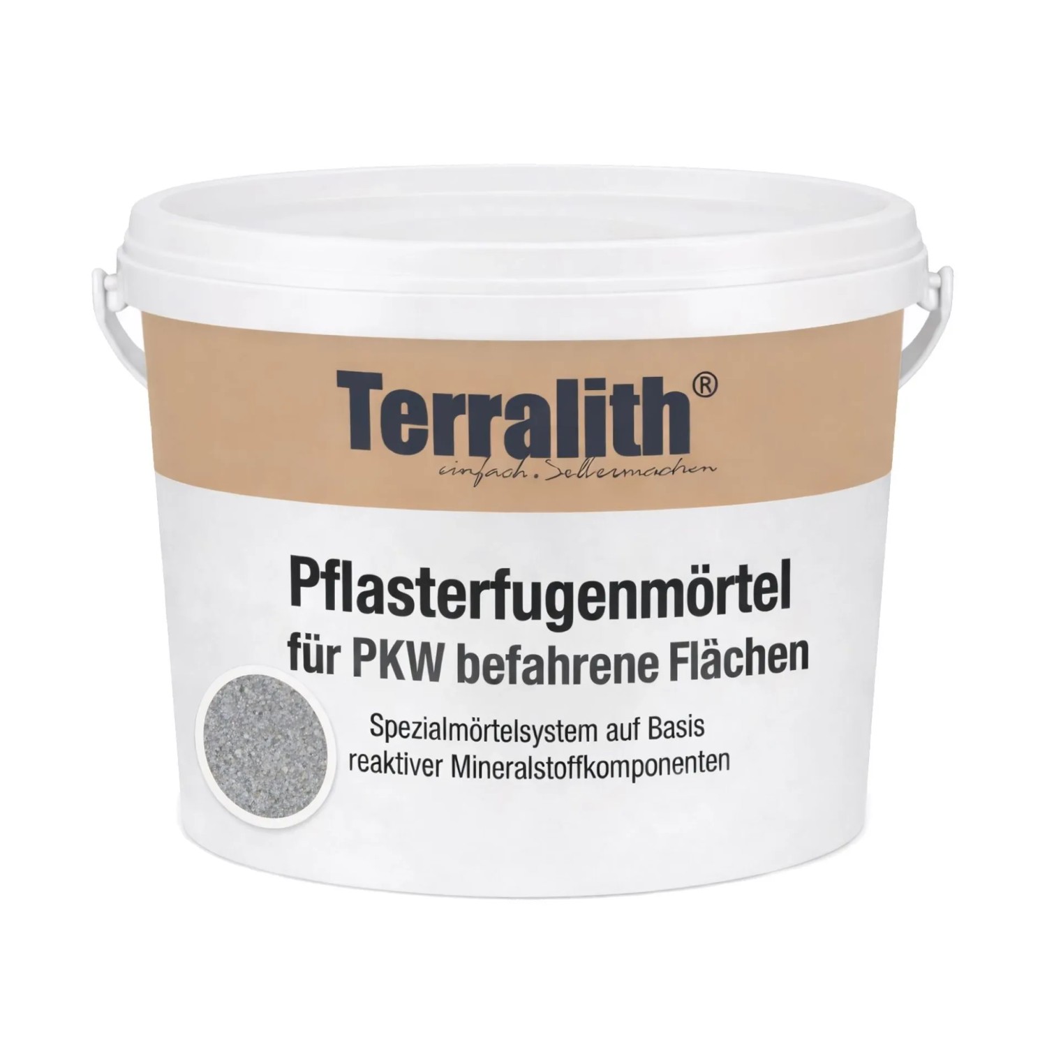 Terralith 2k Pflasterfugenmörtel Pkw 26 kg Granit Grau