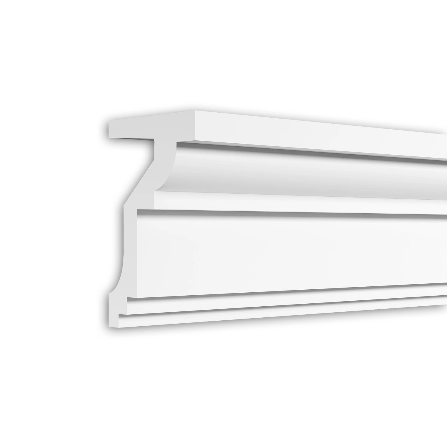 PROFHOME 491004 Eckleiste Fassadenprofil Zierleiste Stuckleiste 2 m 200 cm x 20 cm x 30 cm Weiß